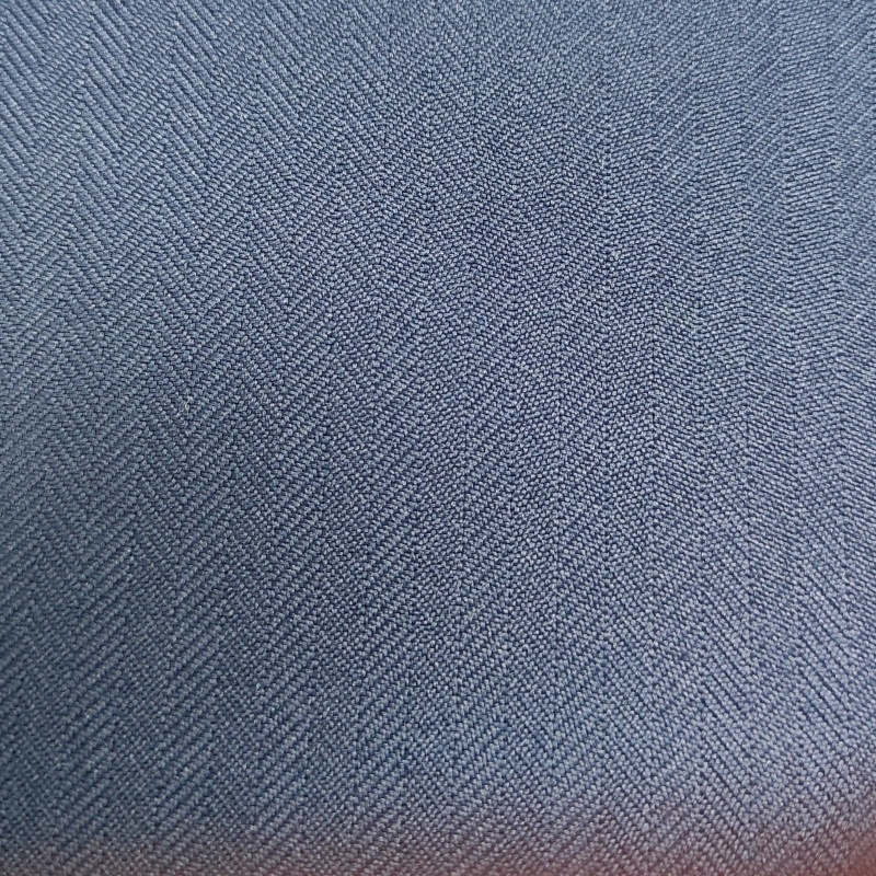 Men's Suit and Jacket Fabric Sustainable 300D Herringbone with 50% Polyester 50% PRET