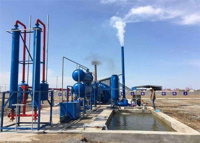5-20T/D Environmental Used Waste Tire Recycling Pyrolysis Plant for fuel oil carbon black