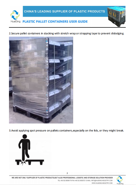 2019 New Plastic collapsible Bulk Containers for food
