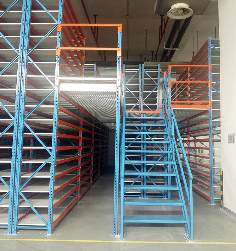 Heavy - Duty Attic Rack Supported Mezzanine Floor For Warehouse / Factory