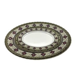 China Household Melamine Oval Dinner Plates Tasteless Durable Melamine Plates wholesale