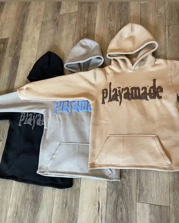 Oversized Cropped Puff Print Hoodie Graphic 3d Printing Men Heavyweight 500Gsm