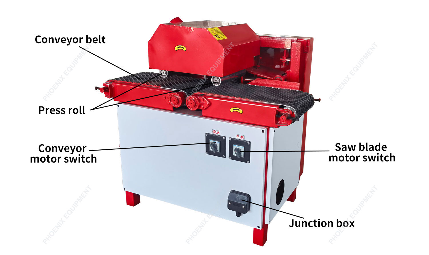 Fully Automatic Woodworking Multi Blade Saw 300mm Slitting Machine for Precision Cut