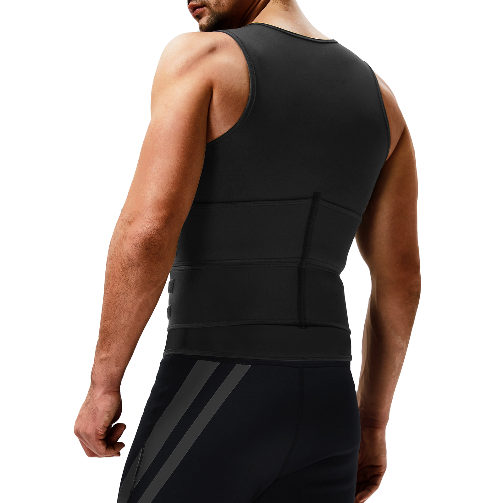 Customized Men's Waist Trainer Neoprene Sweat Vest Support 7 Days Sample Order Lead Time