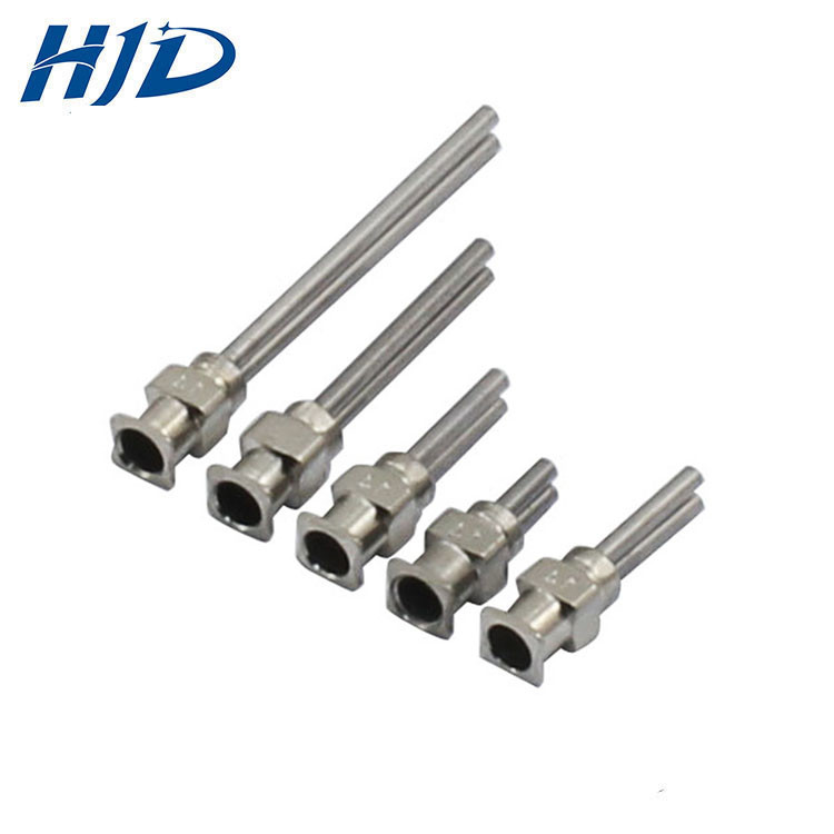 Sturdy SS Blunt Syringe Needle Double Pin Double Outlet Jam Proof ZT005