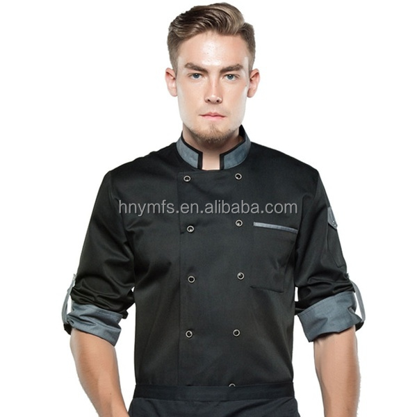 New Products Custom Soft Chef Garment Double Row Buttons Cooking Uniform for food industry