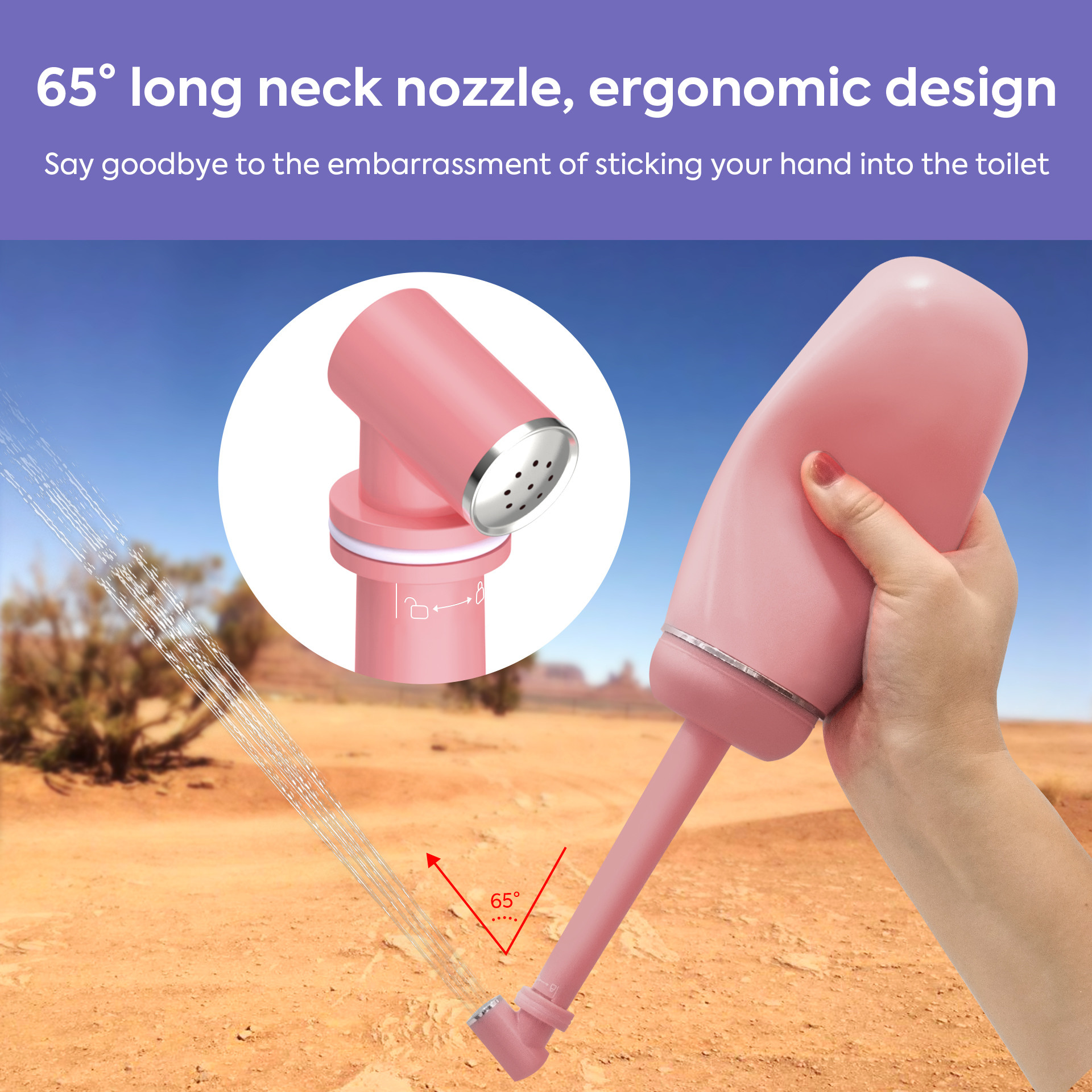 380ML Portable Bidet Spray Bottle Travel-Friendly For Personal Care / Postpartum Care