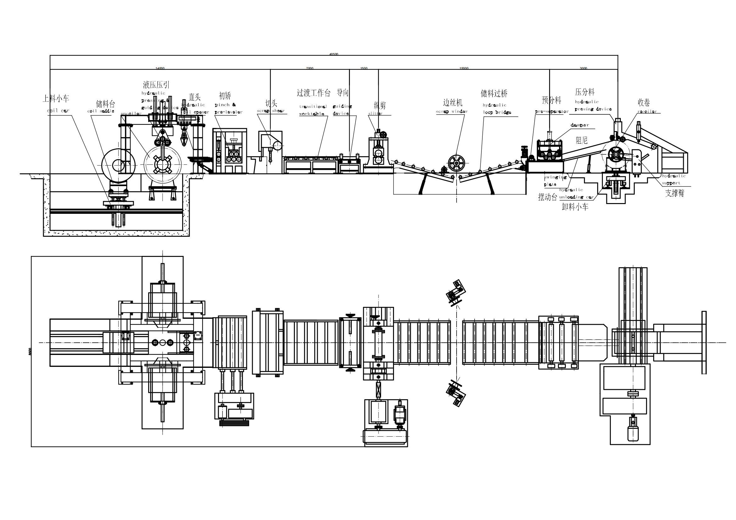 Heavy Gauge Slitting Line Machine Steel Sheet Coil Slitting Machine 3-12 X 2000
