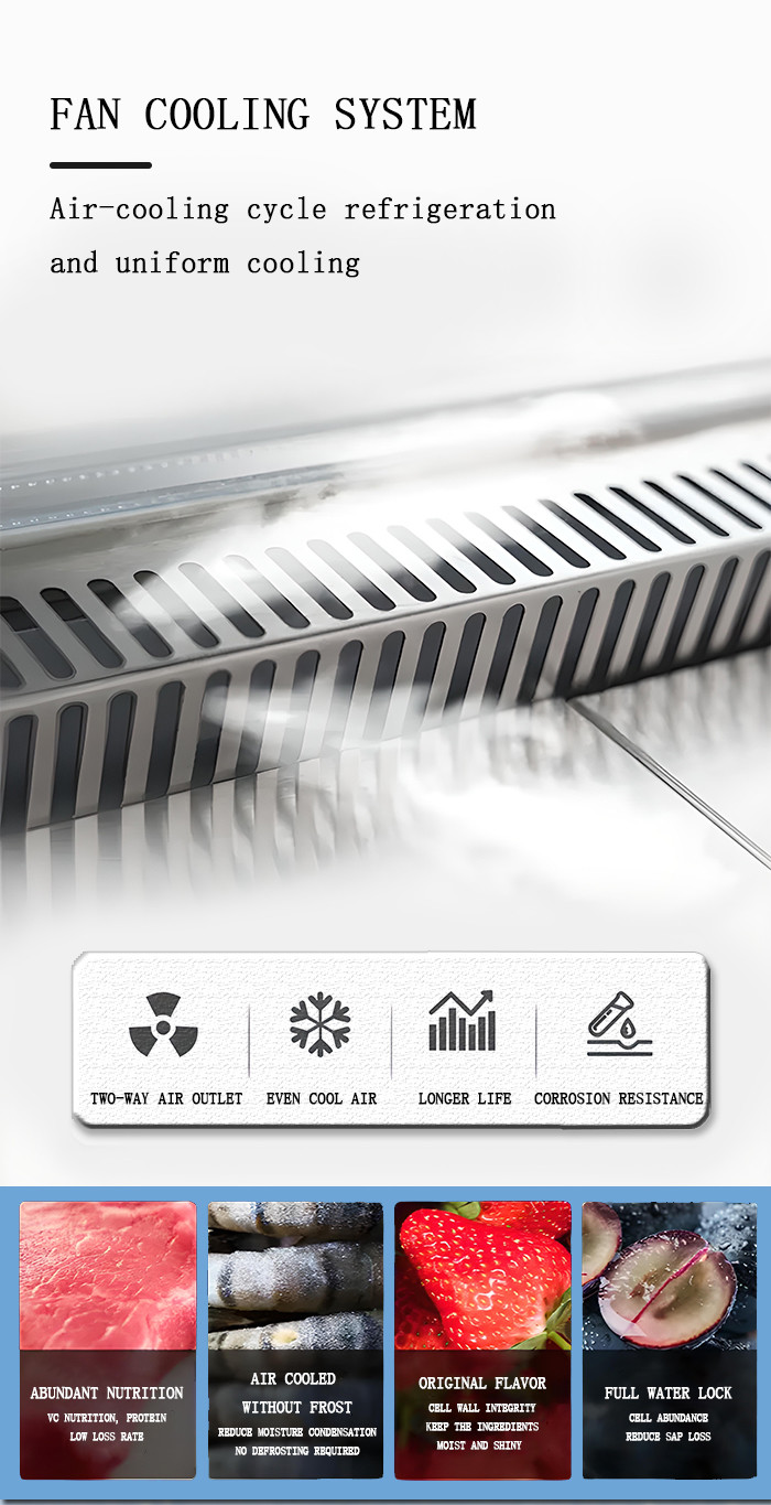 Single Temperature Meat Showcase Refrigerator