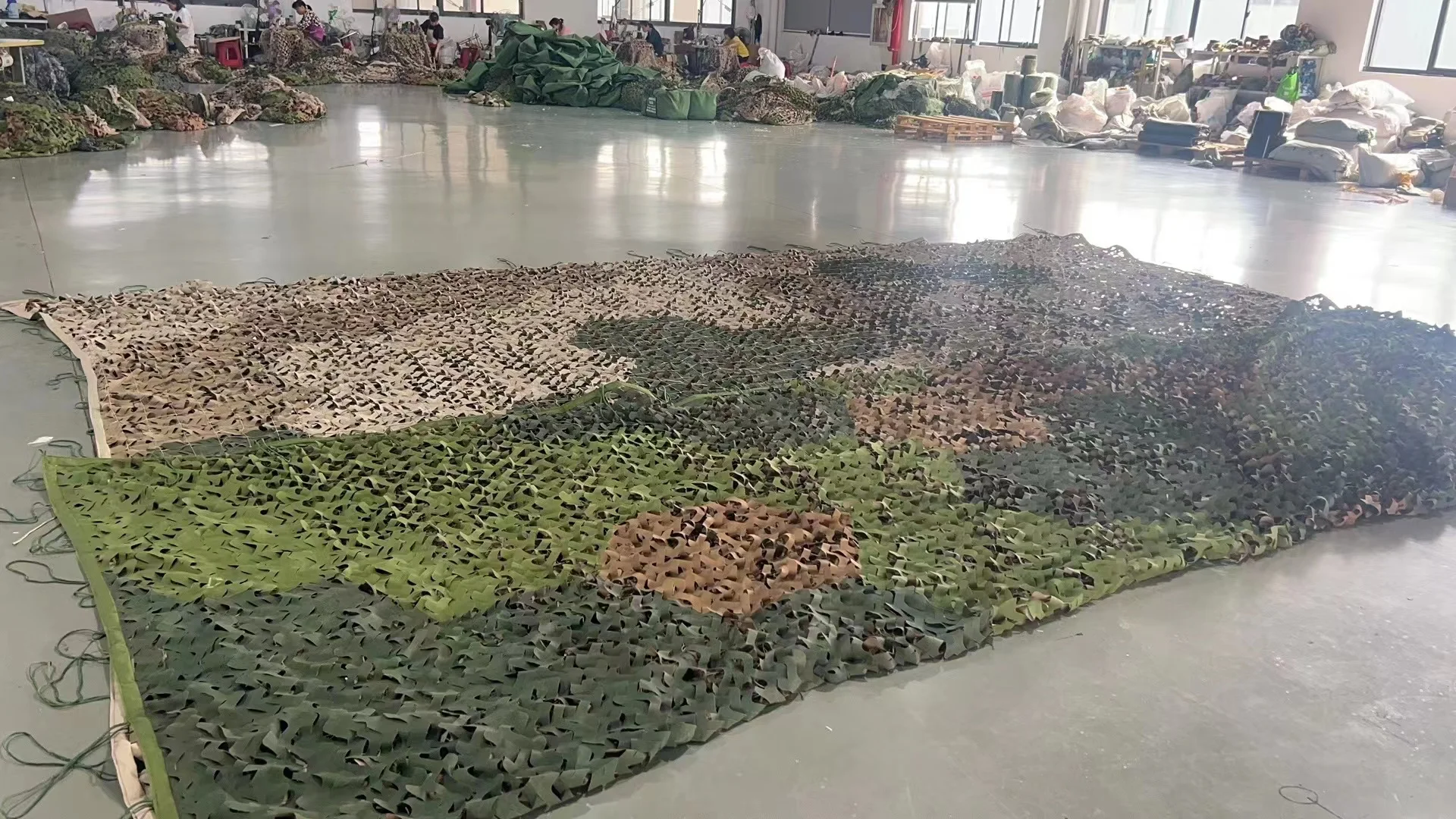 Factory Custom Ripstop Double Layers 600D Desert Jungle Camouflage Netting for Camping Hunting Camouflage Net