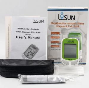 China Uric Acid Testing Kits Home Uric Acid Blood Level Tester Machine Lysun GUM-101 on sale