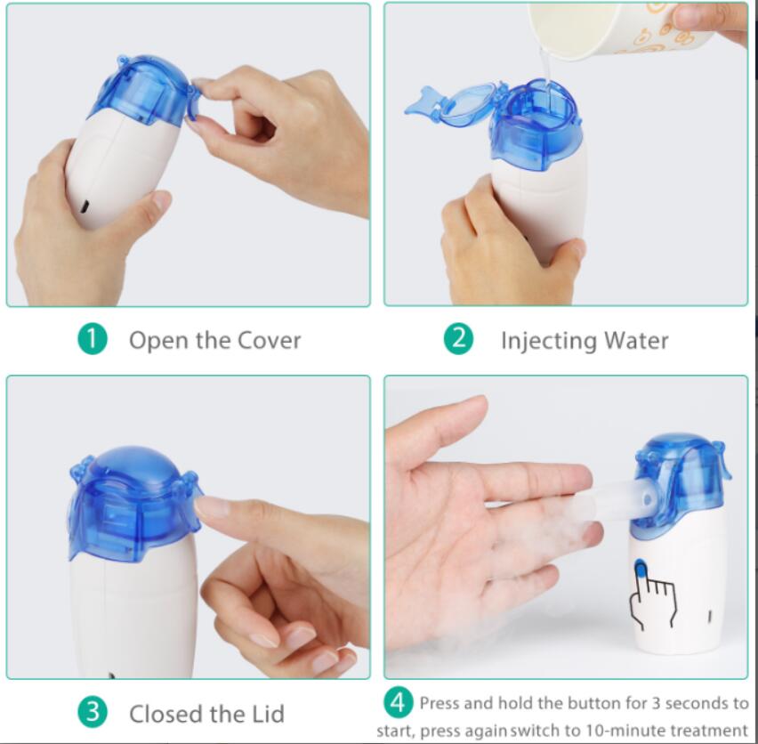 ISO13485 Class II Medical Compressor Nebulizer 8ml For Bronchitis Asthma