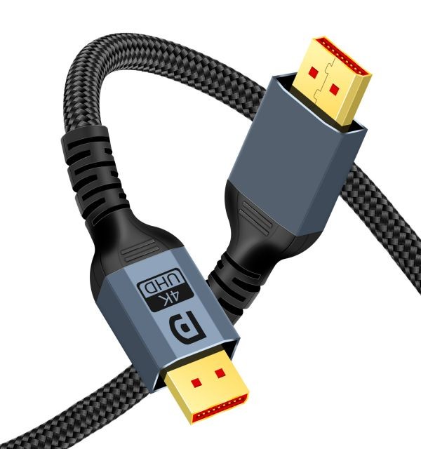 30Awg AM TO AM 4K 60Hz Dp1.2 Displayport Cable For Multimedia Audio Video