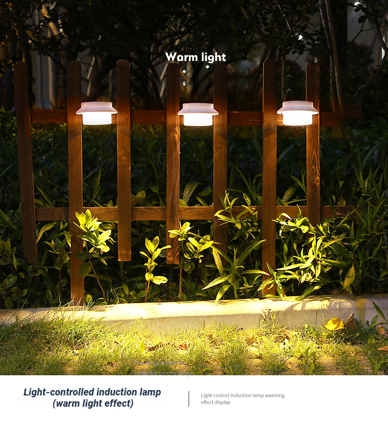 1.2V Input Voltage Solar Garden Light Outdoor Floor Lighting for Villa Fence Stairway