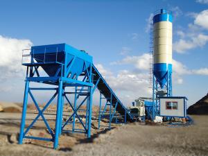China Agitated Central Mixing Plant , Mobile Wet Concrete Plant Equipment For Site wholesale