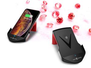 China PC 10w Qi Wireless Phone Stand Charger WPC Overcurrent Protection wholesale