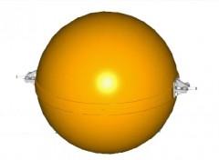 China High Reflective 600mm Aircraft Warning Ball Orange Color FRP wholesale