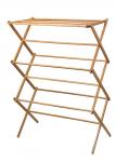 Portable Wooden Laundry Drying Rack , Bamboo Clothes Rack Earth Friendly