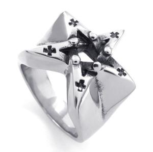 China Tagor Jewelry Super Fashion 316L Stainless Steel Casting Rings Collection PXR001 wholesale
