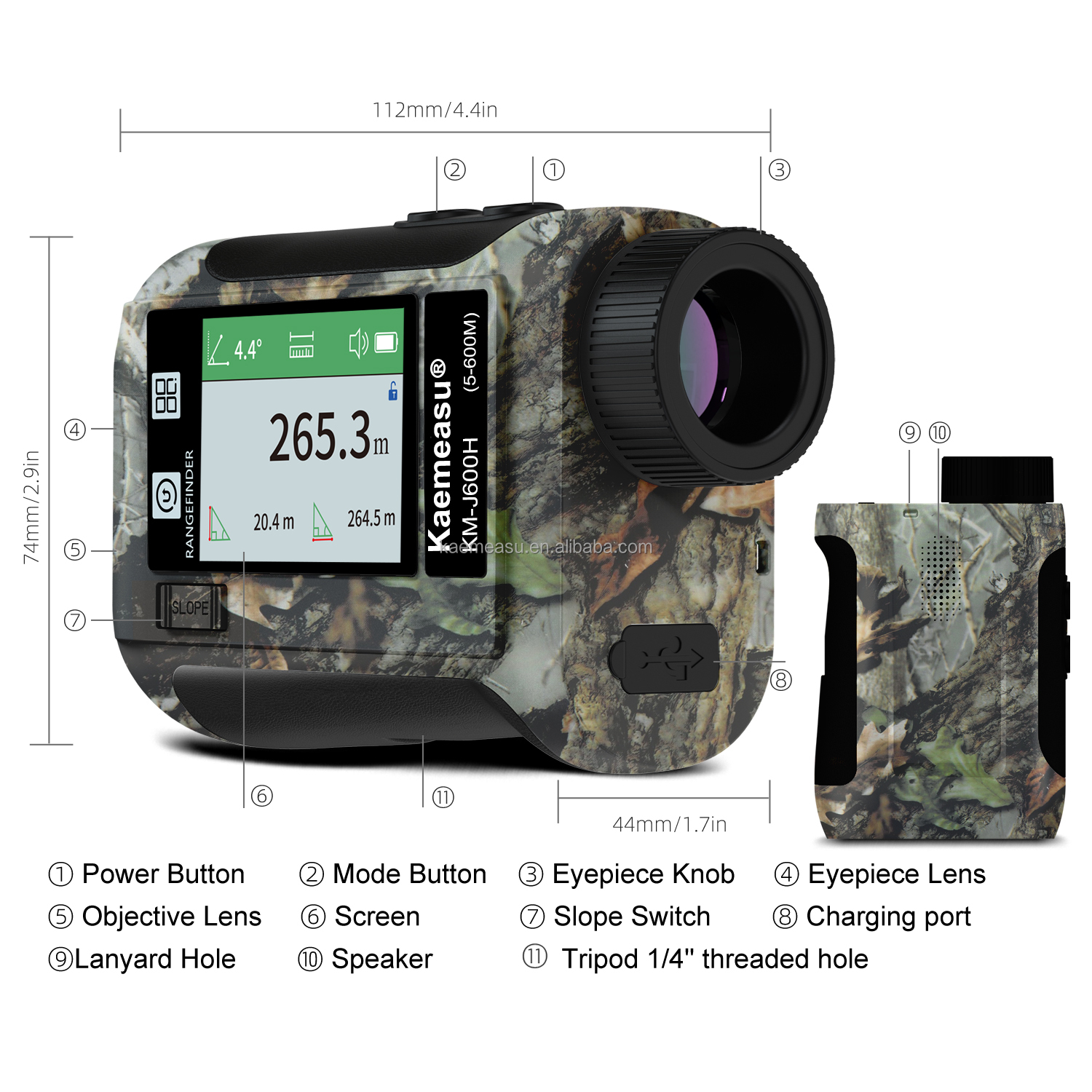 J800m Upgraded Voice Prompt Fast Read Laser Distance Meter Backlit Screen Memory Data Storage Kaemeasu
