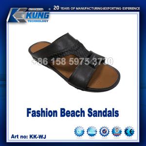 China Men Slipper Synthetic Upper In Shoes PU Leather Material Waterproof wholesale