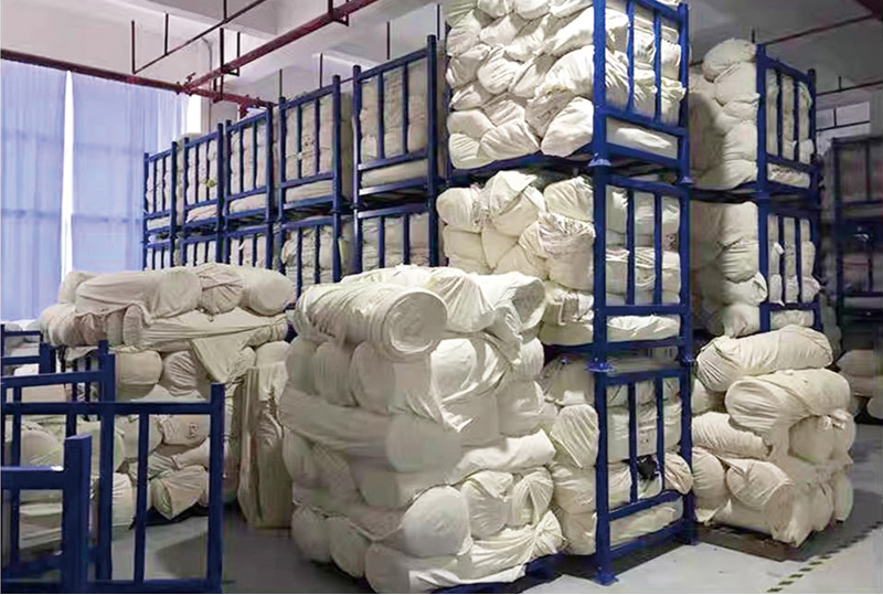 Pallet Stacking Rack For fabric roll storage