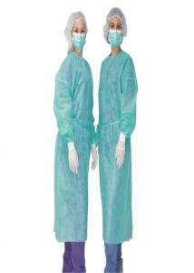 China Waterproof Medical Isolation Gowns With PE Coating Non Woven Material wholesale