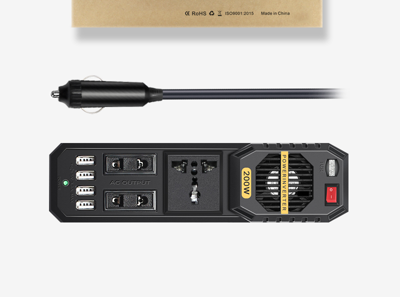 200W Car Power Inverter Technology Wholesale Price Solar Power Inverter Smart Pure Sine Wave For Dc Power System