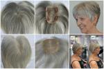European hair high quality human hair mono topper for hair loss women hair