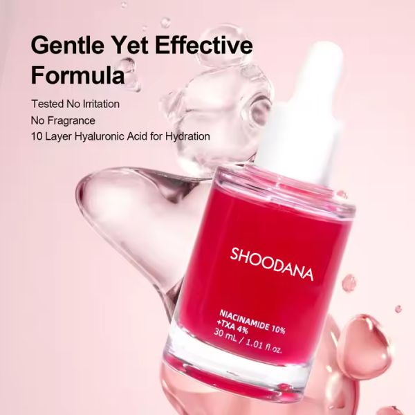 Close-up of serum texture and consistency