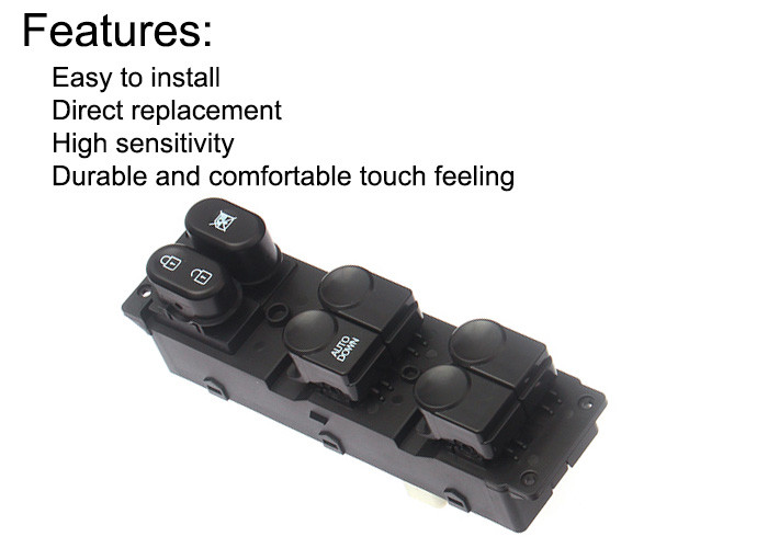 No Key Hyundai Electric Window Switch 4 Door 93570-1R111 Car Power Window Switch