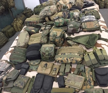 Large 50l Molle Tactical Backpack Khaki Black With Air Cushion Belt