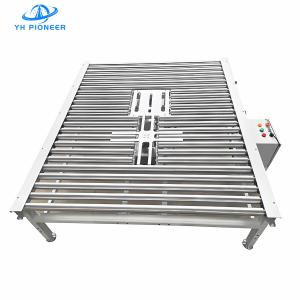 China Durable Cross Rotary Conveyor 0.75KW Power For Food And Chemical Industries wholesale