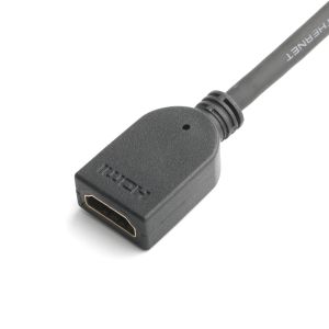 Locking HDMI Male to Female Cable, 4K 60Hz, Braided Shielded