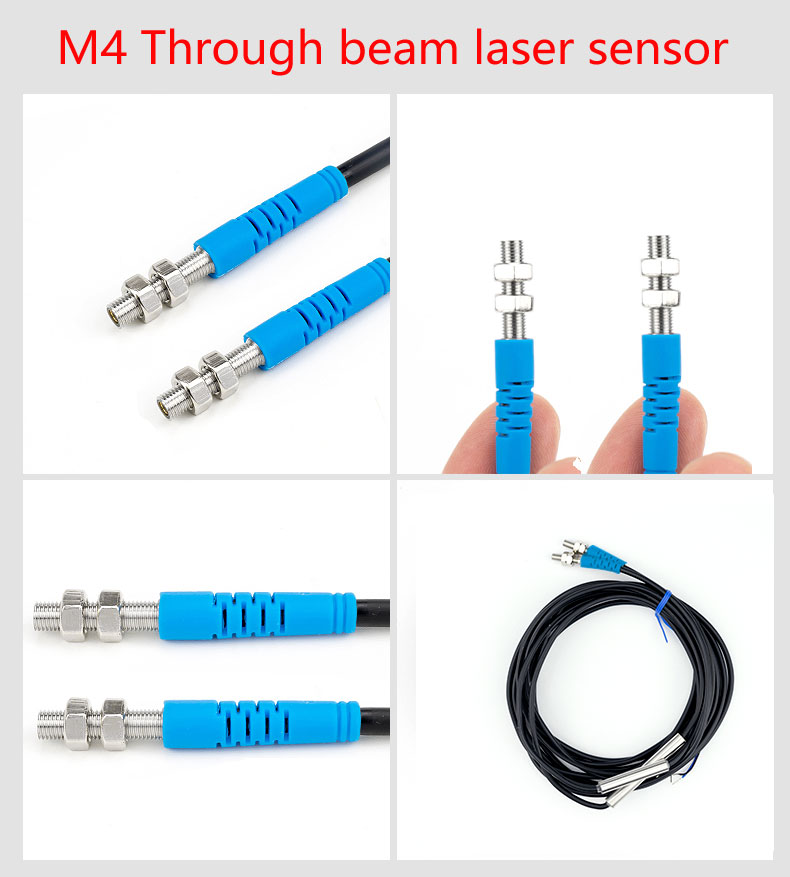 LUOSHIDA DC 3 Wire All Series Through Beam Laser Sensor 20m / 30m Sensing Distance