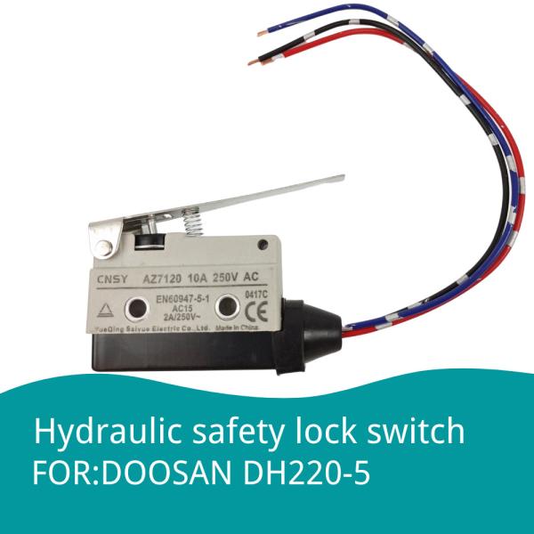 DH220-5AZ7120 Excavator Electrical Parts Micro Switch Hydraulic Safety Lock