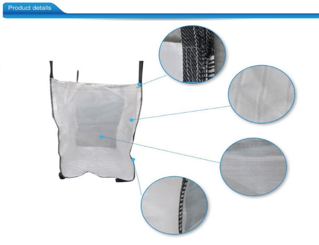 Industrial Flexible FIBC Jumbo Bags Coated / Uncoated PP Fabric Founded