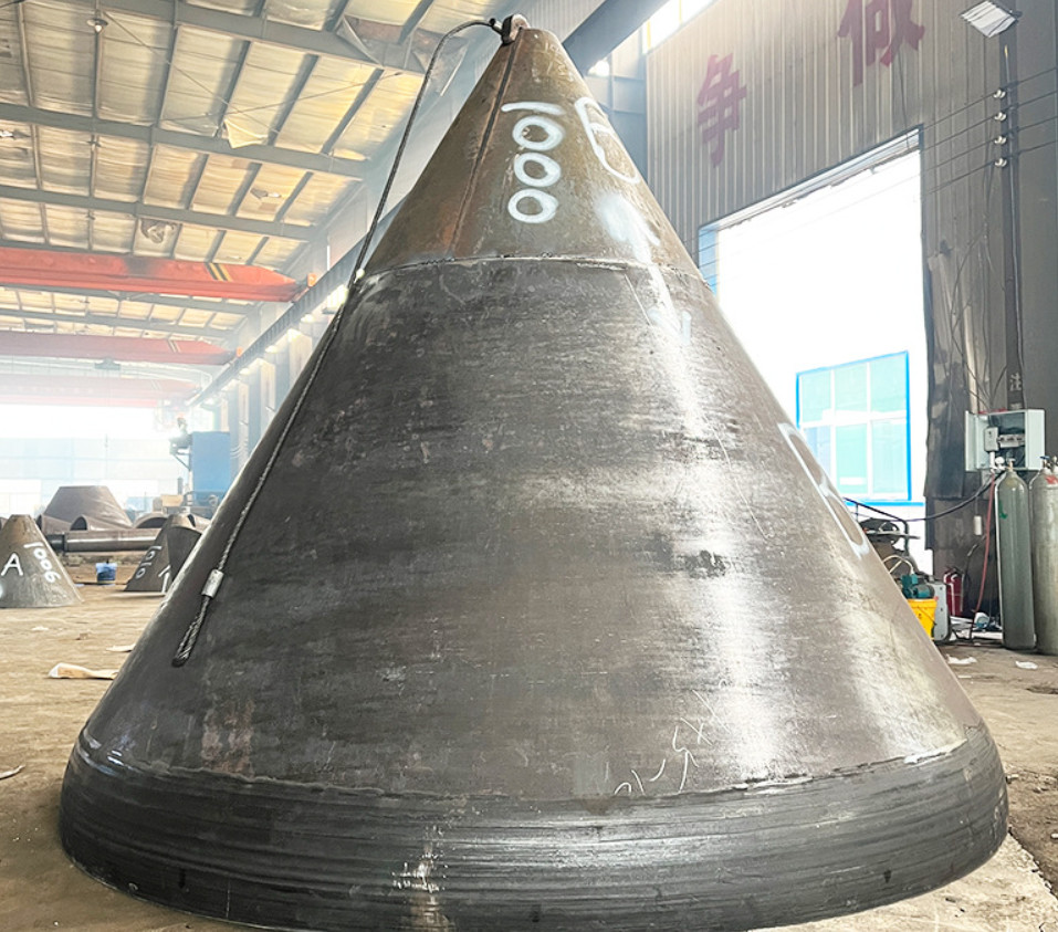 Welded Conical Dished Head Manufacturers Conical Pipe Cap Thick Wall