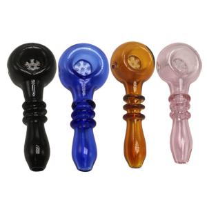 China Spoonful Silicone Dab 4 Inch Tobacco Glass Bongs wholesale