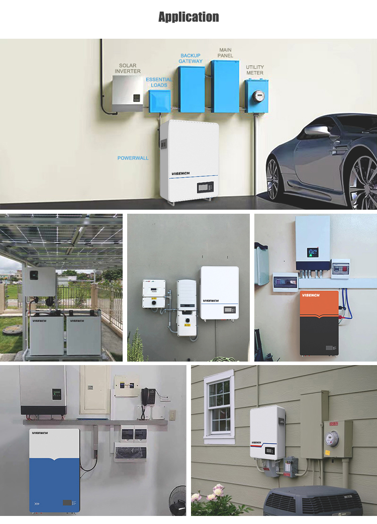 LiFePO4 Battery 51.2V 48V100Ah 5KWh Long Life LiFePO4 Rechargeable Li-Ion Solar Storage Lithium Ion Battery