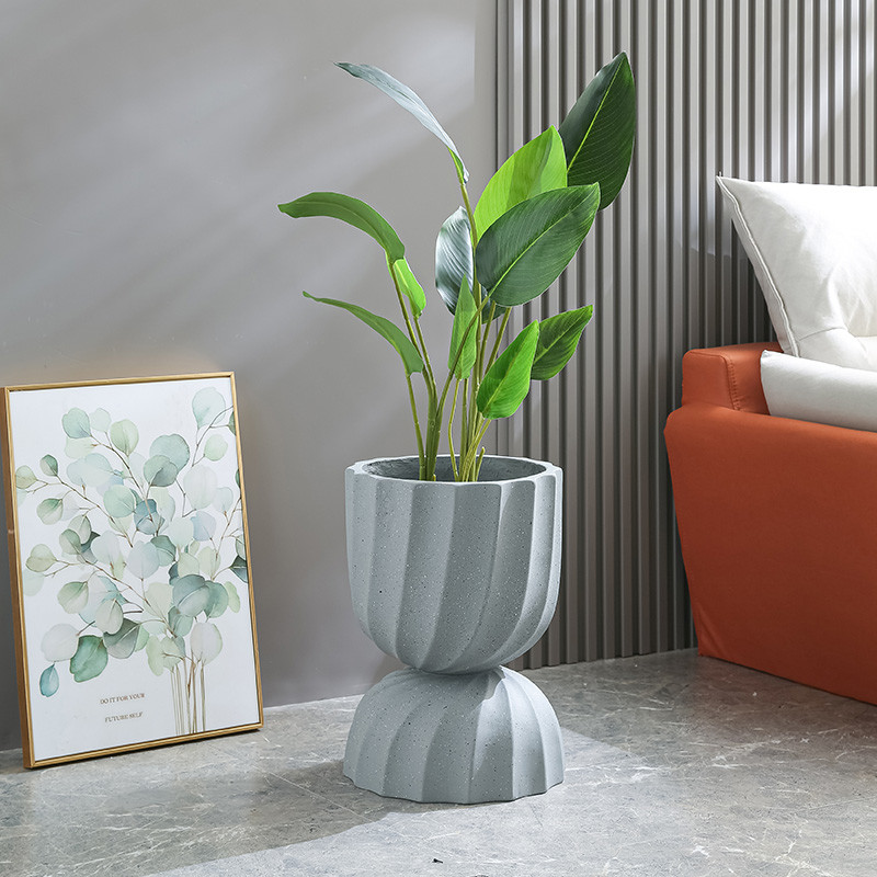 Stunning Garden With Our Durable Fiber Clay Planters D440*390MM
