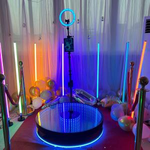 China Wedding Business Selfie LED 360 Photo Booth Rotating Custom Logo wholesale