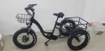 500w 48v 3 Wheel Electric Cargo Bike Tricycle For Adults 20" Cargo Fat Tire