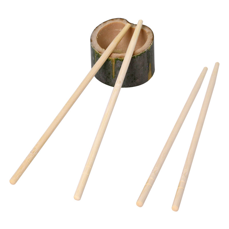 9" Disposable Round Bamboo Chopsticks with OPP Packing