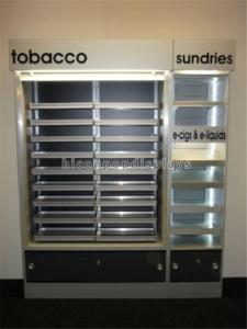 China Custom POP Merchandise Displays Floor Stand Led Lighting Cigarette Display Stand wholesale