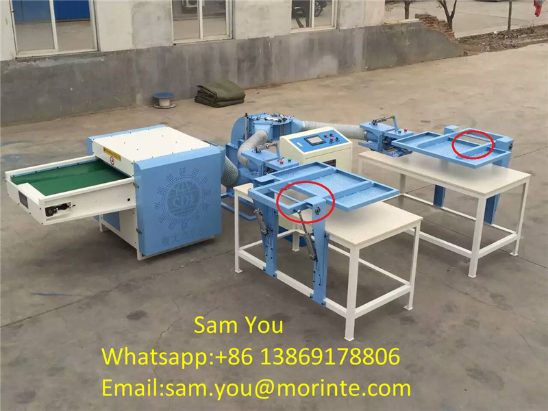 Polyester opening machine pillow filling machine with auto loosen part high capacity