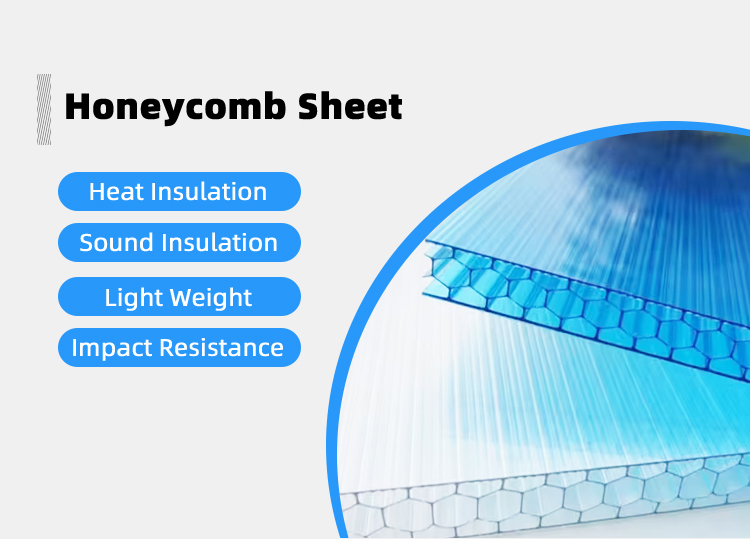Factory Wholesale Polycarbonate Sheet 3mm 4mm,6mm ,8mm clear twin wall hollow Polycarbonate Sheet for Bathroom Wall Panel
