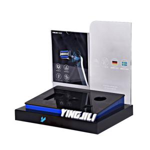 China Customized Cosmetic Display Stand Tabletop Splendid Telephone Headset Holder Acrylic wholesale