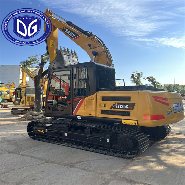 Sy135 13.5 Ton Used SANY Excavator With Multiple Energy Saving Designs