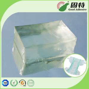 China Light Transparent Block Baby Diaper Industrial PSA Hot Melt Adhesivenapkin, baby paper diaper and sanitary mat. wholesale
